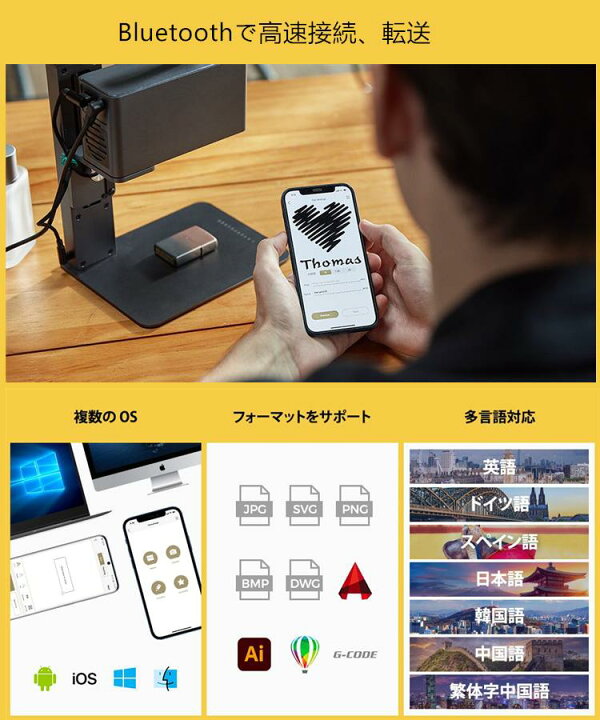 楽天市場】【正規販売店】レーザー彫刻機,LaserPecker2 Pro 小型 