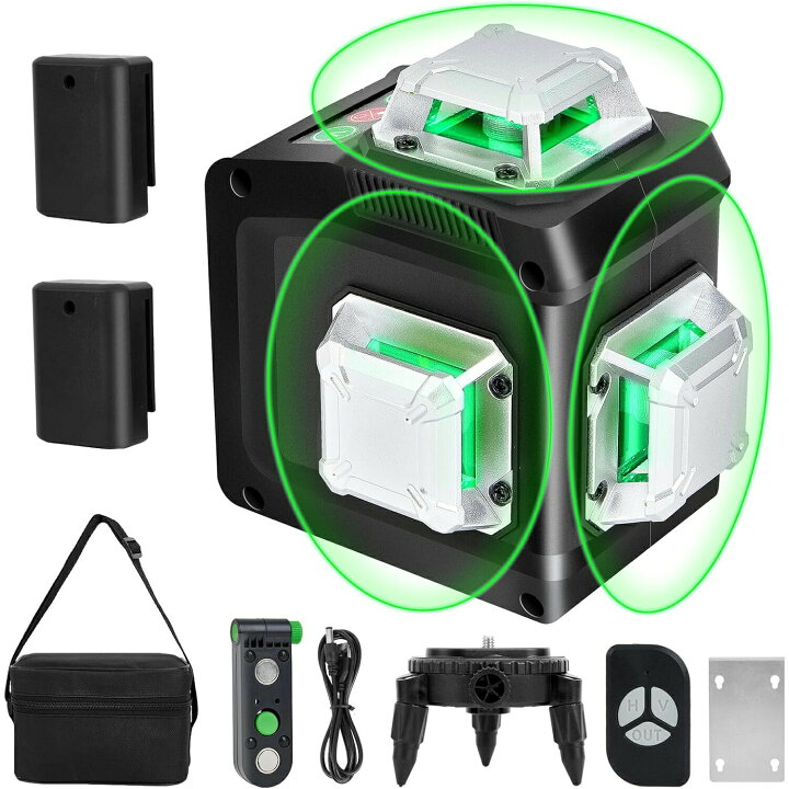 楽天市場】レーザー墨出し器、墨出しレーザー、3Dグリーンレーザー墨 