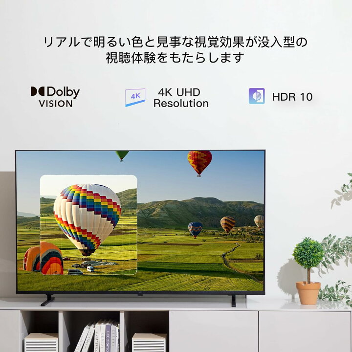 楽天市場】FPD チューナーレステレビ 55V型 4K Google TV ネット動画 