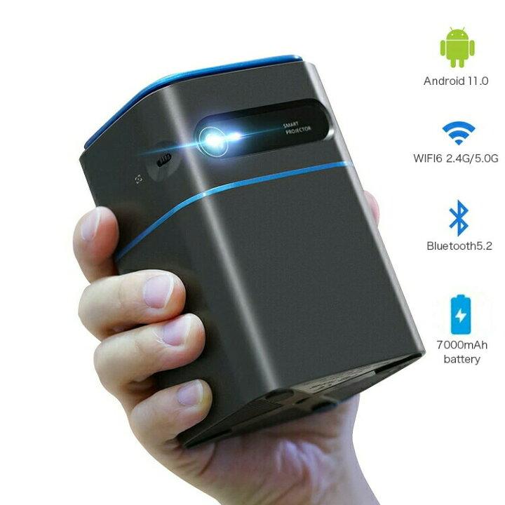 楽天市場】プロジェクター モバイルプロジェクター Android11.0搭載 