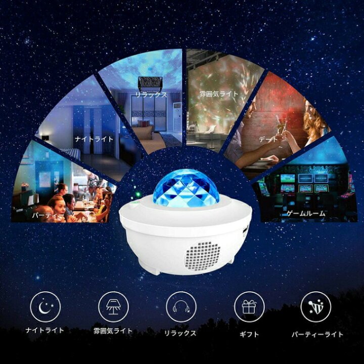 楽天市場】【新版リモコン式】 スタープロジェクターライト 