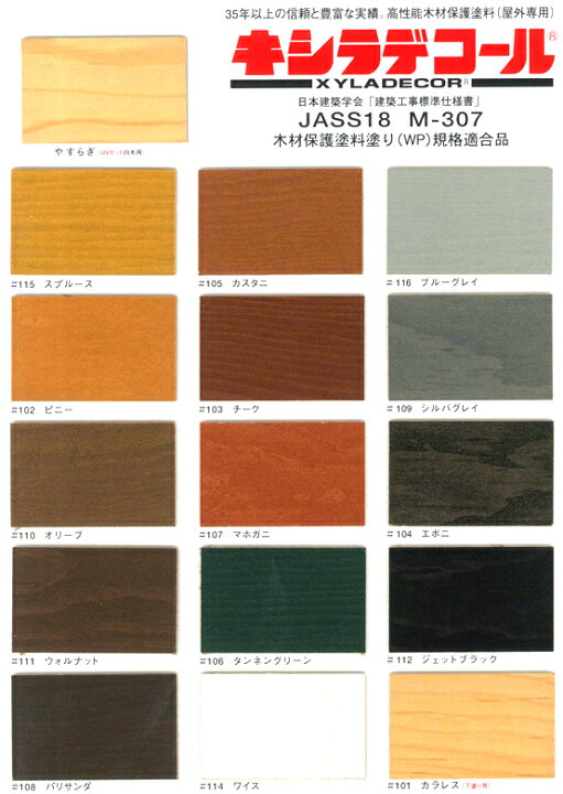 楽天市場】【送料無料】木材保護塗料キシラデコール108パリサンダ16L  