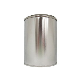 ブリキ丸缶　1/2L用　フタ付き（塗料容器　塗装容器　ブリキ缶）