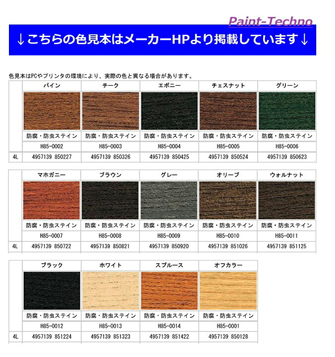 楽天市場】＼ランキング1位受賞／ ナフタデコール 4L 全14色 木 保護 