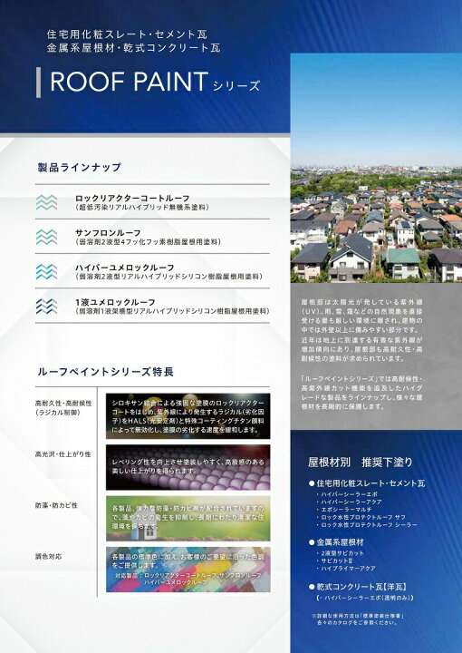 楽天市場】ロックペイント サンフロンルーフ 15kgセット 全16色 屋根 