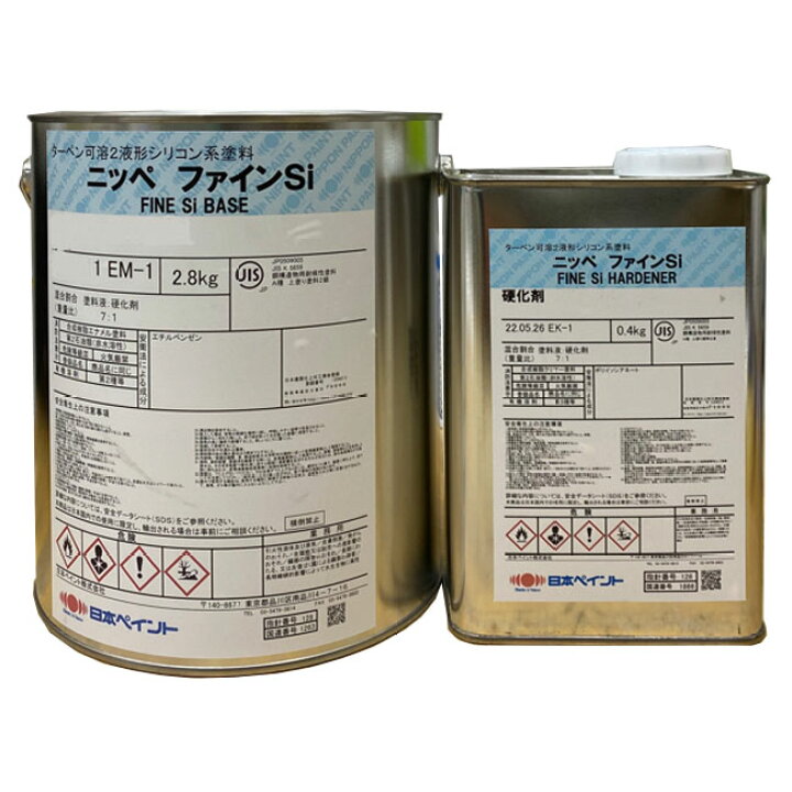 楽天市場】ファインSi 調色品(濃彩) ツヤあり 3.2kgセット(約22〜26 