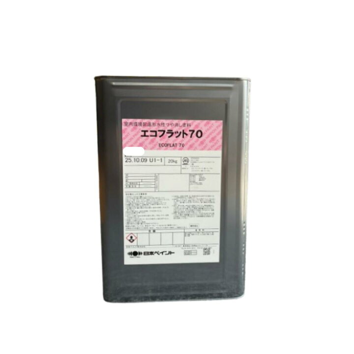 楽天市場】【送料無料】エコフラット70 白 ツヤけし 20kg(約75平米分 