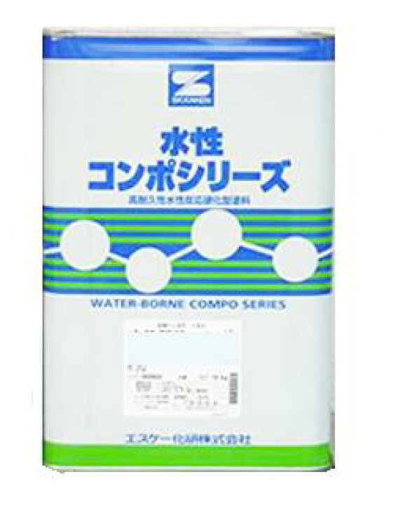 楽天市場】水性コンポウレタン 全20色 ツヤ選択可能 4kg(45〜64平米分 
