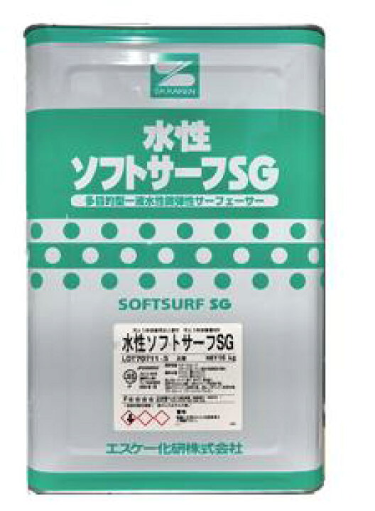 楽天市場】【即日出荷】水性ソフトサーフSG 16kg(10〜52平米分 