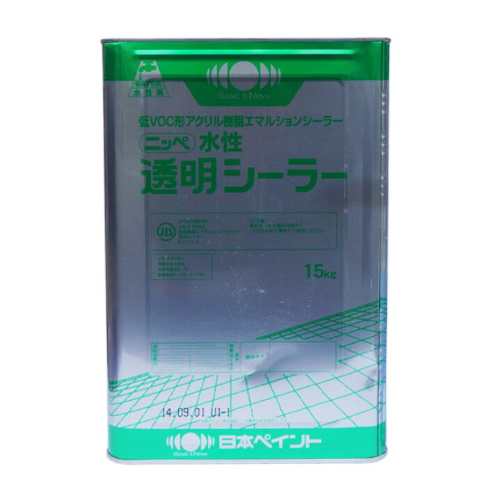 楽天市場】水性透明シーラー 15kg 塗料販売水性透明シーラー 15kg 塗料 