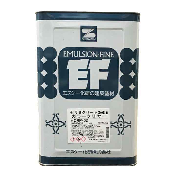 楽天市場】セラミクリートSiカラークリヤー ツヤあり 全4色 15kg(約100  
