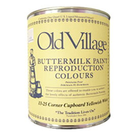 バターミルクペイント 全23色 ツヤけし 3785ml(約25平米分)Old Village(オールドビレッジ) Buttermilk Paint 水性 多用途 自然塗料 DIY クラフト リメイク 赤ちゃんにも安心・安全な水性ペンキ