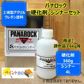 パナロック【硬化剤360g+シンナー4L】セット 調色【ロックペイント】