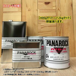 【BYD LAQ】 PARKOUR RED 【レイヤー1+レイヤー2+硬化剤+シンナー】パナロック 2液型ウレタン塗料 自動車 ロックペイント