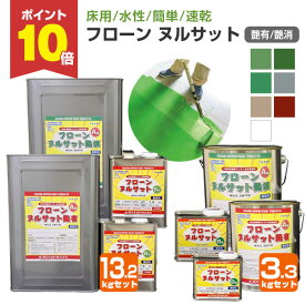 【P10倍！】 東日本塗料 フローン ヌルサット 艶有/艶消 7色 3.3kgセット 13.2kgセット