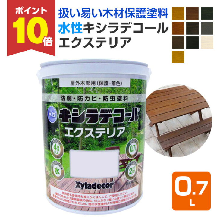 楽天市場】【期間限定P10倍】 水性キシラデコール エクステリア 0.7L 