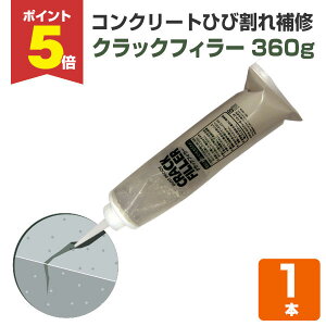 【期間限定P5倍】 【ひび割れ補修】 クラックフィラー 1本 <超微粒子セメント> 床用 コンクリート・モルタル・クラック補修 (コンクリート床面のひび割れを補修) 112148 AFJ(旧アシュフォ