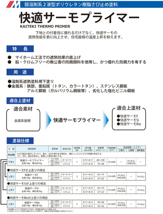 楽天市場】快適サーモ プライマー 15kgセット（クリーム系/（工）B25 