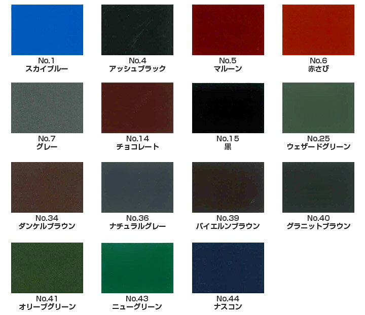 楽天市場】水谷ペイント ルーフピアニ 全25色（一般色/銀黒色/遮熱色 