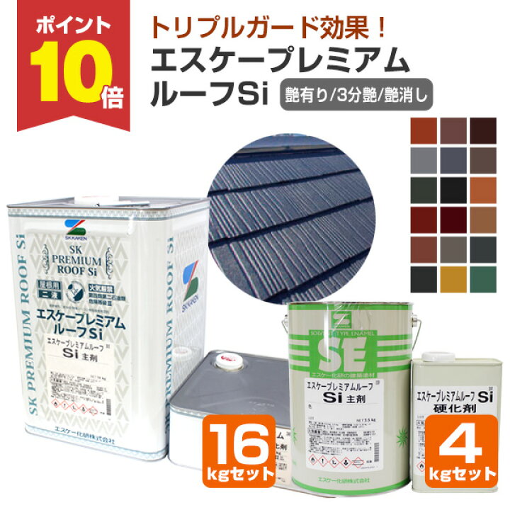 楽天市場】【P10倍！】 エスケープレミアムルーフSi 艶有り/3分艶/艶 
