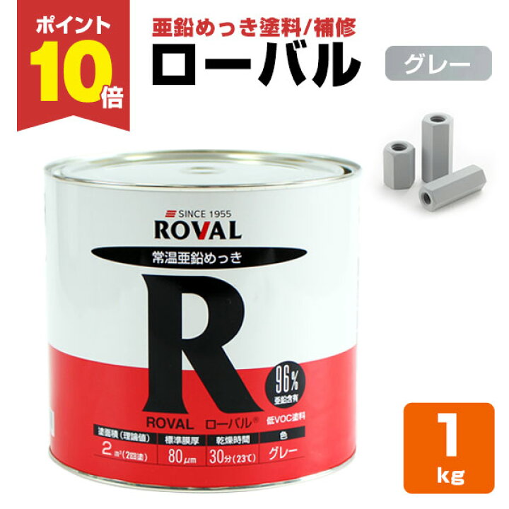 楽天市場】【期間限定P10倍】 ローバル 1kg ＜グレー＞ 亜鉛めっきの 