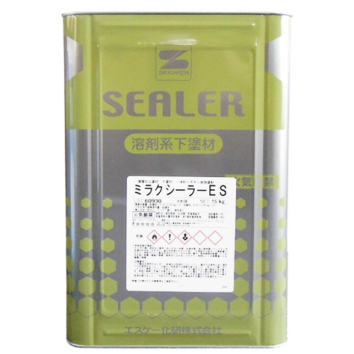 楽天市場】ミラクシーラーES 15kg （エスケー化研/下塗り） : ペイント 