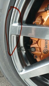 日産 アルミホイール GTR35 ハイパーブルーブラッククロームカラーコート 色 13ml ガンメタ ハイグロス調 タッチペン タッチアップ ペイント  車 ホイール 傷 キズ 傷隠し 塗装