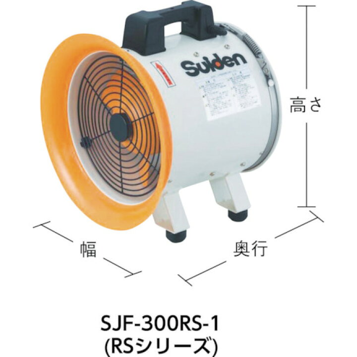 楽天市場】Suiden 送風機（軸流ファンブロワ）ハネ250mm 単 