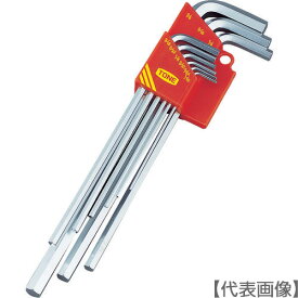 TONE　マスターツールロング六角棒L形レンチセット　吋目　9pcs（ALB900）369-7428【TONE（株）】