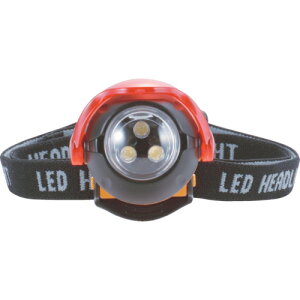TRUSCO　LEDヘッドライト　20ルーメン　赤色カバー付（TCL693CRN）