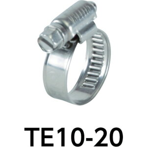 TRUSCO　ホースバンド　オールステンレス　傷防止タイプ（TE1016）