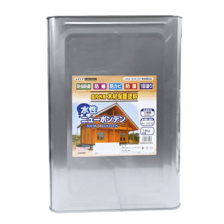 楽天市場】水性ニューボンデン 14L #108ブラウン【大阪塗料工業株式 