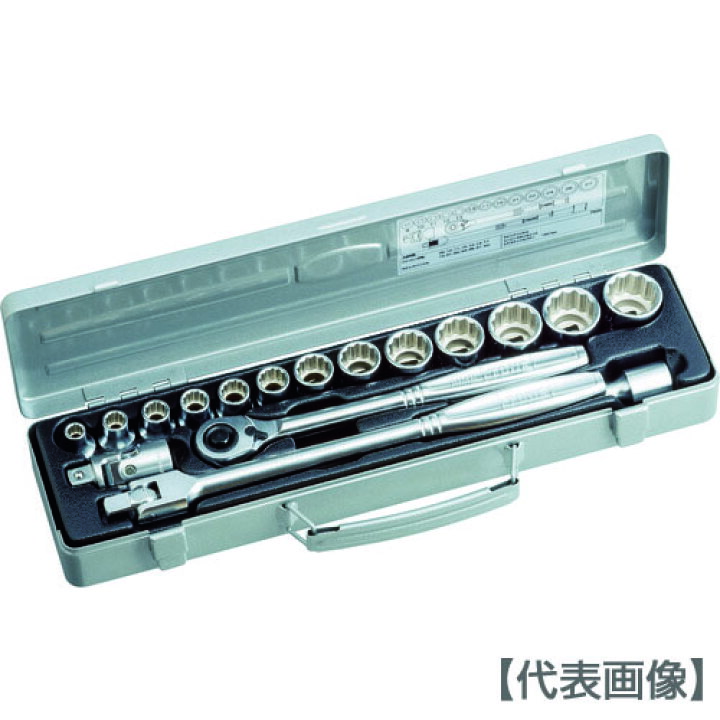 楽天市場】TONE ソケットレンチセット 差込角12．7mm 17点 