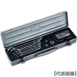 TONE 首振クイックラチェットめがねレンチビットラチェットセット(RMFQ700BR)868-1700【TONE(株)】