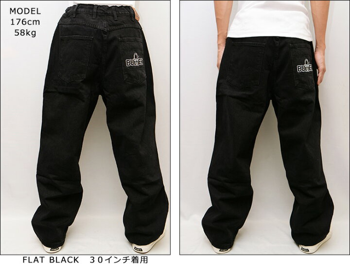 楽天市場】バターグッズ パンツ BUTTER GOODS LOCK BAGGY DENIM JEANS 