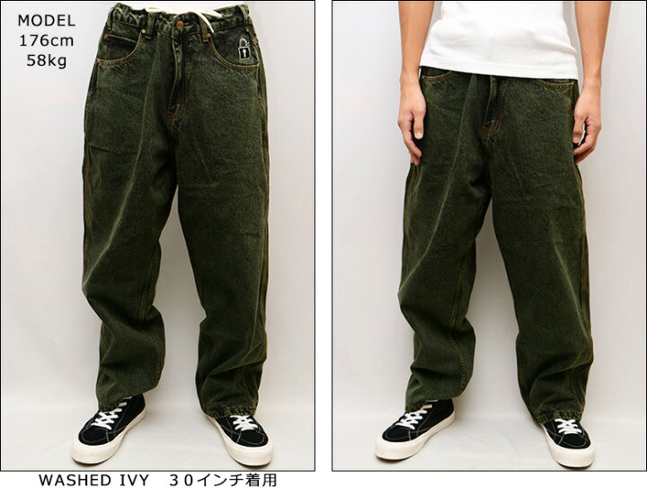 楽天市場】バターグッズ パンツ BUTTER GOODS LOCK BAGGY DENIM JEANS 