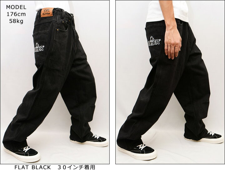 楽天市場】バターグッズ パンツ BUTTER GOODS LOCK BAGGY DENIM JEANS 