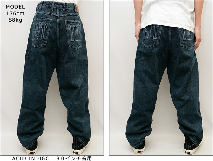 楽天市場】バターグッズ パンツ BUTTER GOODS APPLIQUE DENIM JEANS 