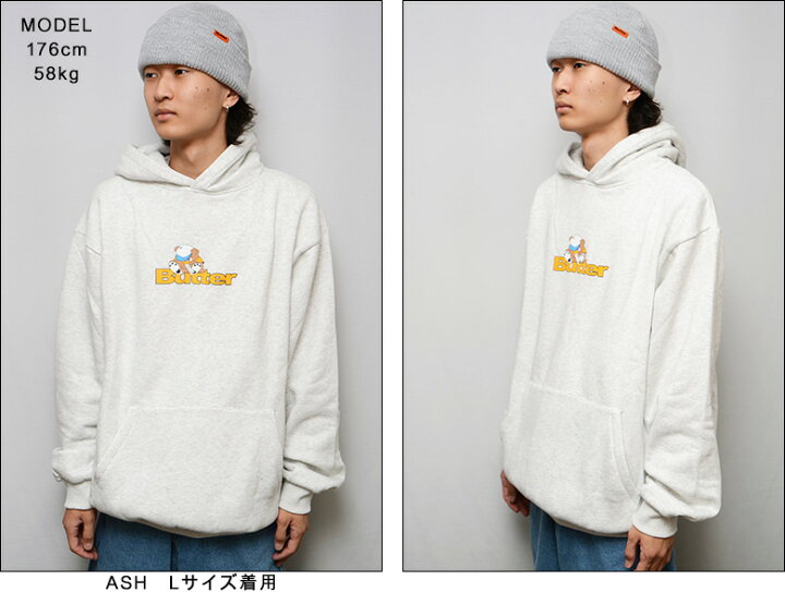楽天市場】バターグッズ パーカー BUTTER GOODS TEDDY LOGO PULLOVER 