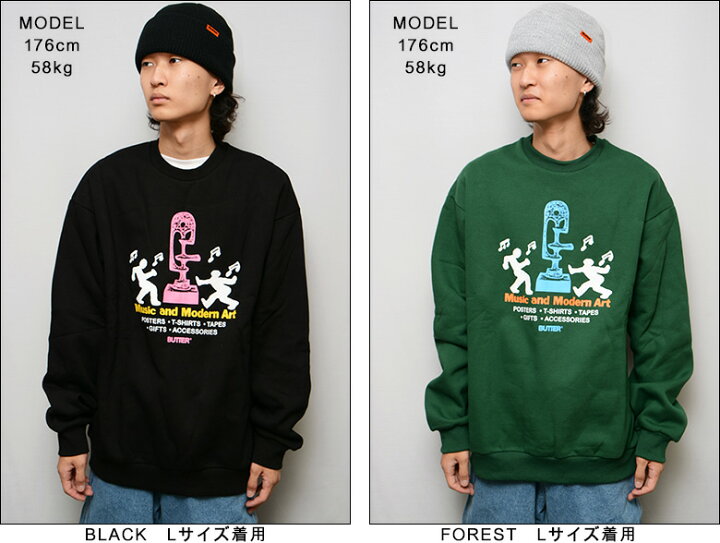 楽天市場】バターグッズ トレーナー BUTTER GOODS GALLERY CREW NECK 
