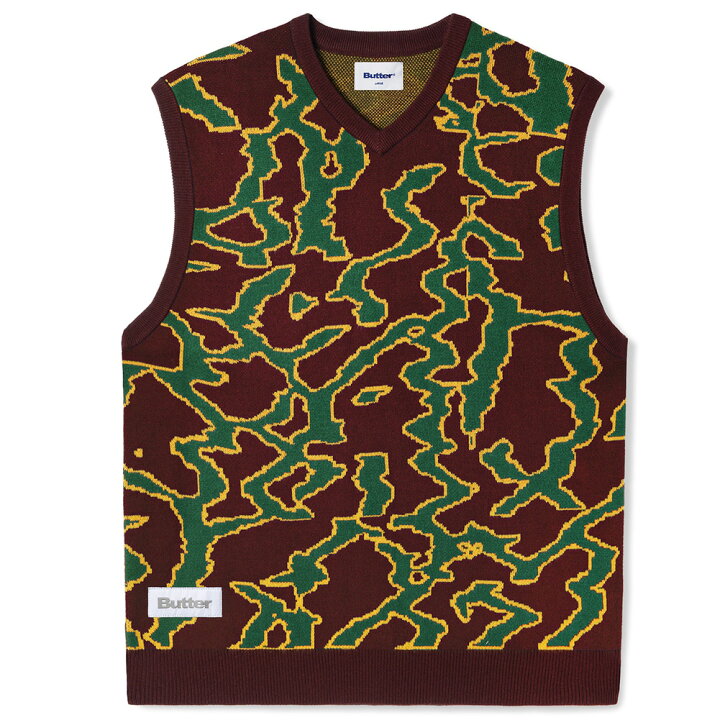 楽天市場】バターグッズ ベスト BUTTER GOODS SURGE KNITTED VEST 