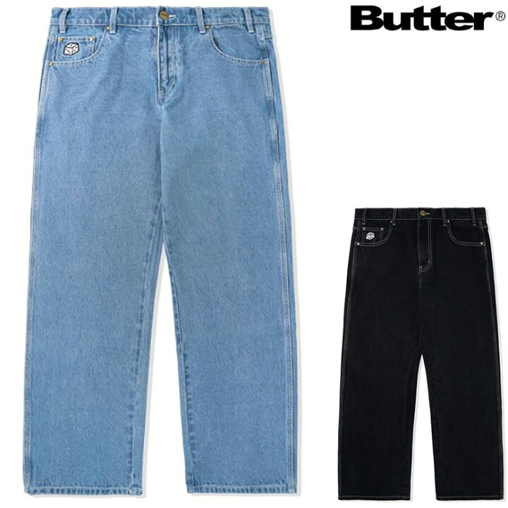 バターグッズ パンツ BUTTER GOODS SANTOSUOSSO DENIM PANTS デニムパンツ ジーンズ スケート バギーパンツ