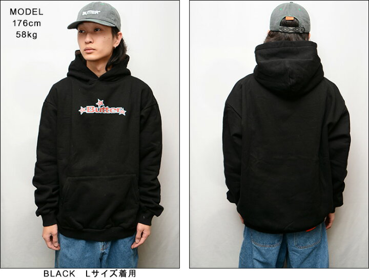 楽天市場】バターグッズ パーカー BUTTER GOODS STAR LOGO PULLOVER 