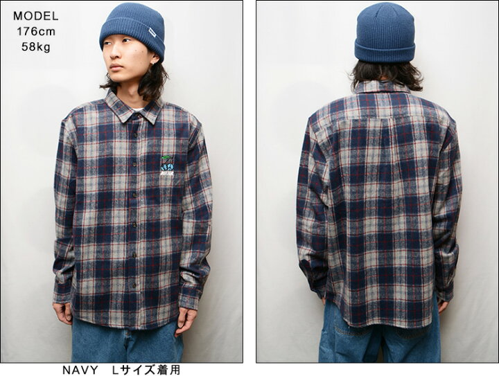 楽天市場】バターグッズ シャツ BUTTER GOODS CHERRY FLANNEL SHIRT  