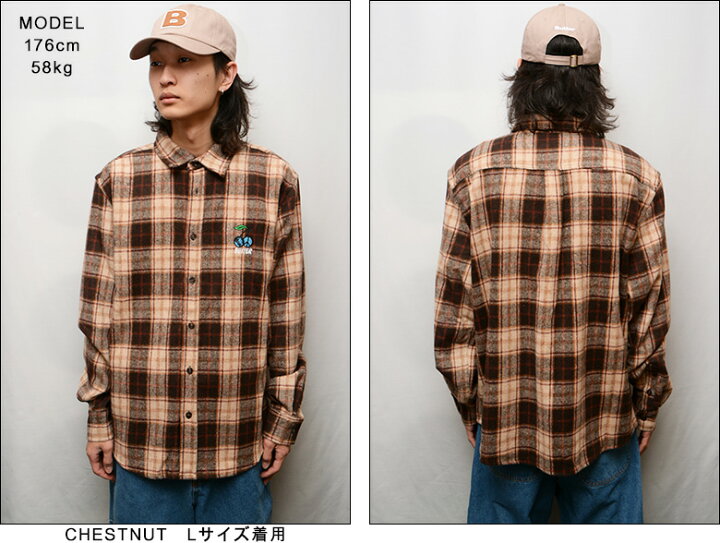 楽天市場】バターグッズ シャツ BUTTER GOODS CHERRY FLANNEL SHIRT  