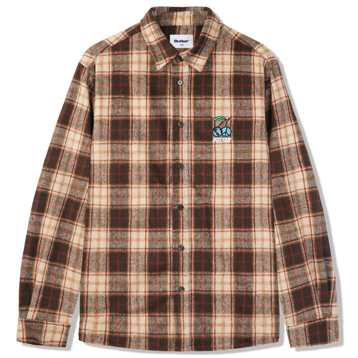 楽天市場】バターグッズ シャツ BUTTER GOODS CHERRY FLANNEL SHIRT 