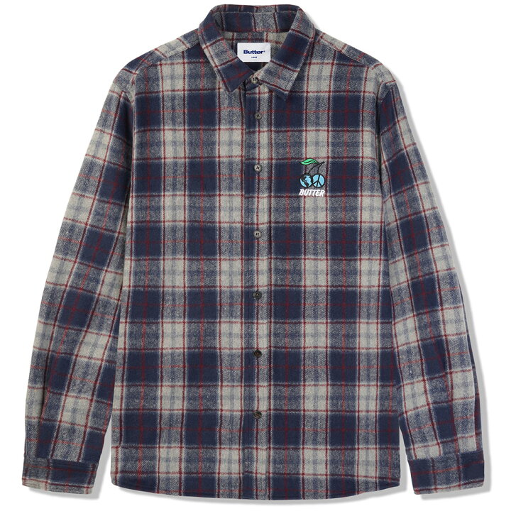 楽天市場】バターグッズ シャツ BUTTER GOODS CHERRY FLANNEL SHIRT  