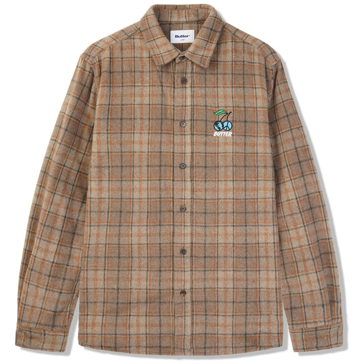 楽天市場】バターグッズ シャツ BUTTER GOODS CHERRY FLANNEL SHIRT  