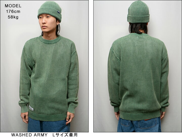 楽天市場】バターグッズ セーター BUTTER GOODS WASHED KNITTED 