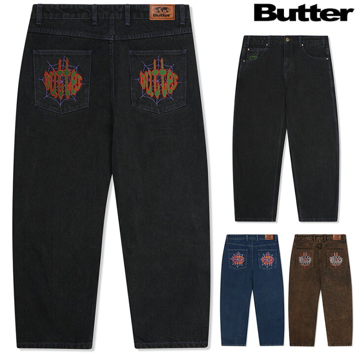 楽天市場】バターグッズ パンツ BUTTER GOODS SPIDER DENIM JEANS 